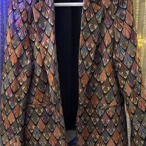 Multicolor Patterned Women's Jacket